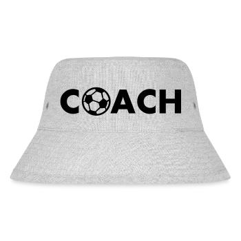 coach football - Stanley/Stella Recycled Bucket Hat - heather grey - Front