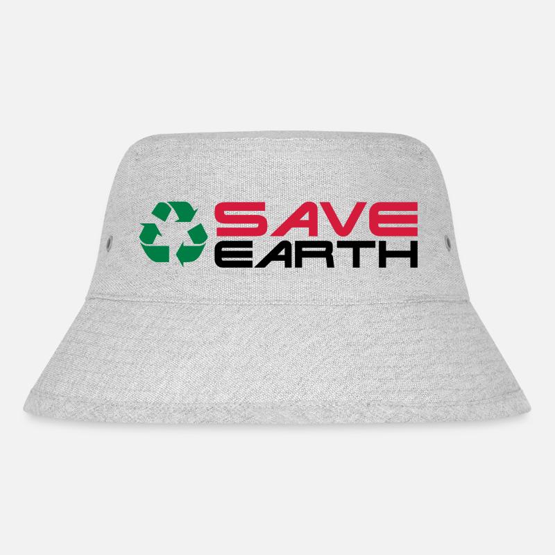Recycling__V007 - Stanley/Stella Recycled Bucket Hat - heather grey