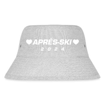 Après Ski 2024 Heart - Stanley/Stella Recycled Bucket Hat - heather grey - Front