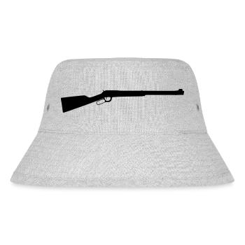 lever action rifle western - Stanley/Stella Recycled Bucket Hat - heather grey - Front