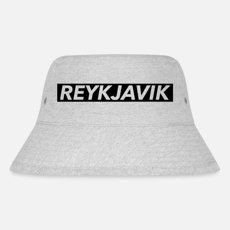 Reykjavik - Stanley/Stella recycelter Bucket Hat - Grau meliert