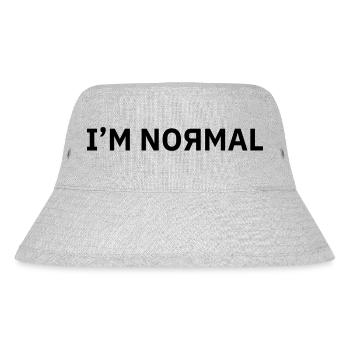 I'm Normal - Stanley/Stella Recycled Bucket Hat - heather grey - Front