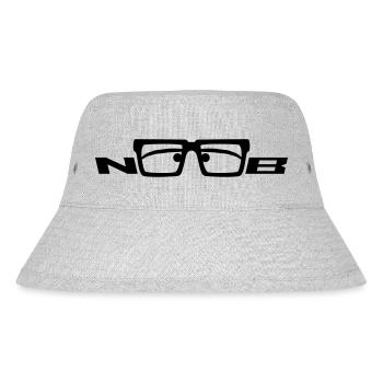 Noob Comic Nerd Glasses Facebook - Stanley/Stella Recycled Bucket Hat - heather grey - Front