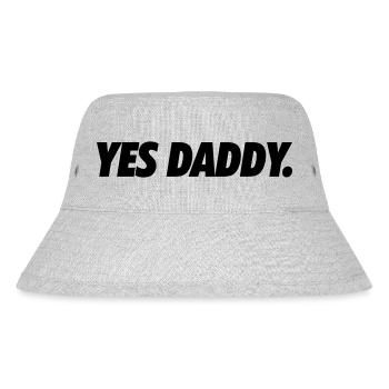 Yes daddy - Stanley/Stella Recycled Bucket Hat - heather grey - Front