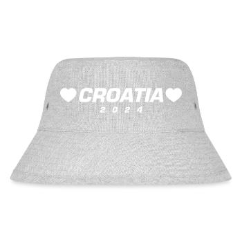 Croatie 2024 Coeur - Bob recyclé Stanley/Stella - gris chiné - Devant
