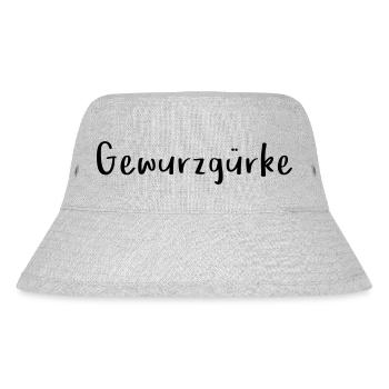 Versprecher Gewurzgürke Fun Logo Text - Stanley/Stella recycelter Bucket Hat - Grau meliert - Vorne