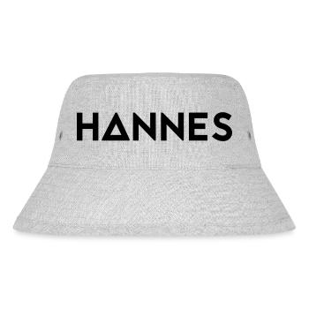 First name Hannes - Stanley/Stella Recycled Bucket Hat - heather grey - Front