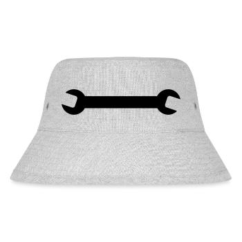 Schlüssel - Stanley/Stella recycelter Bucket Hat - Grau meliert - Vorne