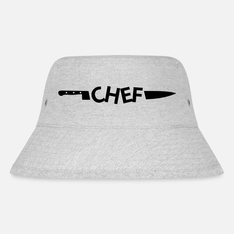 CHEF - Stanley/Stella Recycled Bucket Hat - heather grey