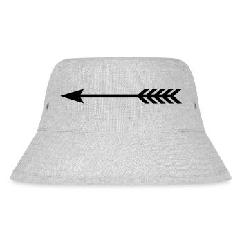arrow left - Stanley/Stella Recycled Bucket Hat - heather grey - Front