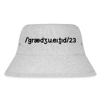 Abitur 2023 - Stanley/Stella recycelter Bucket Hat - Grau meliert - Vorne