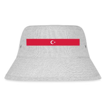 Wings Flag Turkey Türkiye - Stanley/Stella Recycled Bucket Hat - heather grey - Front