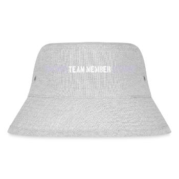 Team Member Heart Love - Stanley/Stella Recycled Bucket Hat - heather grey - Front