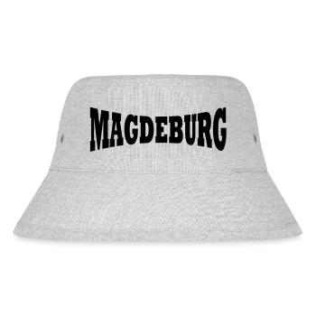 Magdeburg Schriftzug - Stanley/Stella recycelter Bucket Hat - Grau meliert - Vorne