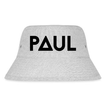Vorname Paul - Stanley/Stella recycelter Bucket Hat - Grau meliert - Vorne