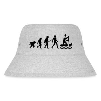 Cool "Evolution Rowing Shirt" design - Stanley/Stella Recycled Bucket Hat - heather grey - Front