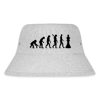 Schach - Stanley/Stella recycelter Bucket Hat - Grau meliert - Vorne
