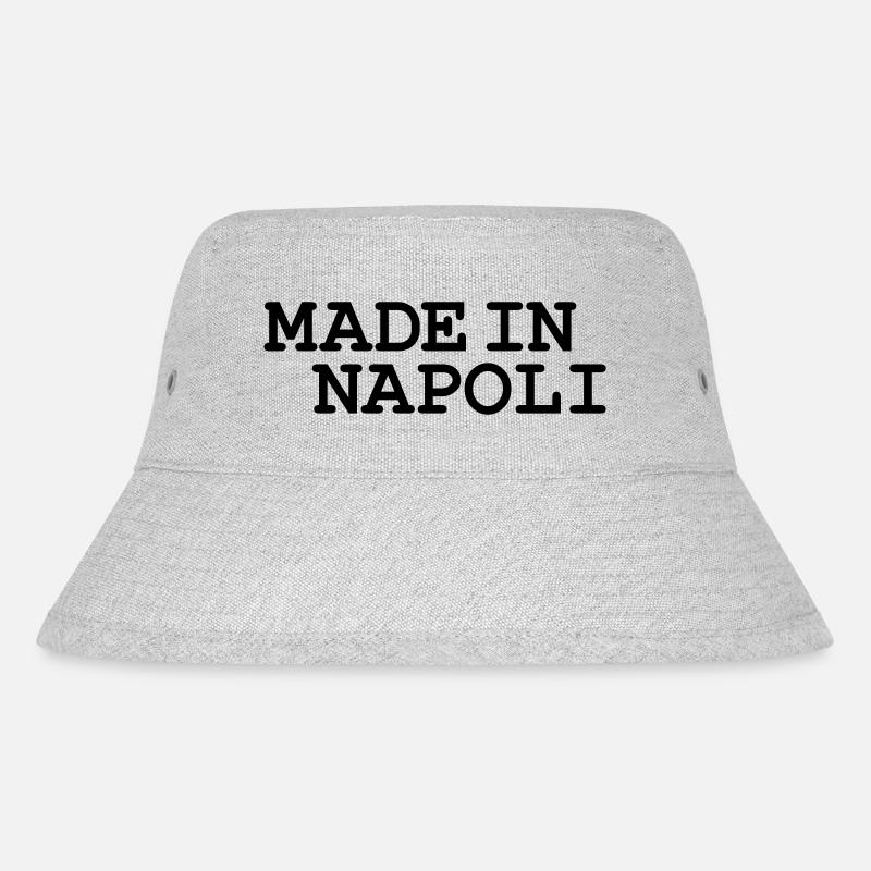 Napoli - Stanley/Stella recycelter Bucket Hat - Grau meliert