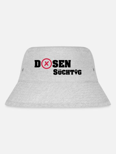 Geocacher: Dosensüchtig - Stanley/Stella recycelter Bucket Hat - Grau meliert
