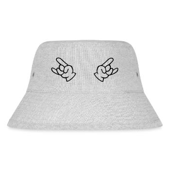 hands - Stanley/Stella Recycled Bucket Hat - heather grey - Front