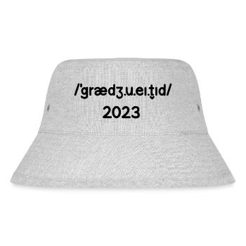 Abitur 2023 - Stanley/Stella recycelter Bucket Hat - Grau meliert - Vorne