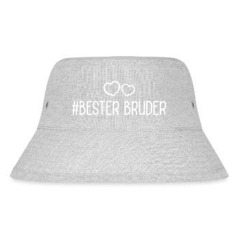 Bester Bruder Herzen Liebe - Stanley/Stella recycelter Bucket Hat - Grau meliert - Vorne