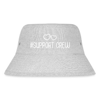 Support Crew Herz Liebe - Stanley/Stella recycelter Bucket Hat - Grau meliert - Vorne