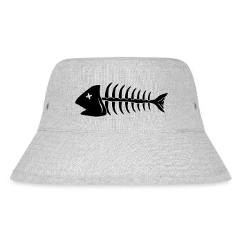 fish - Stanley/Stella recycelter Bucket Hat - Grau meliert - Vorne