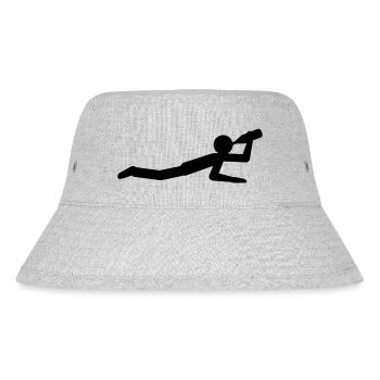 Drunkard On The Ground - Stanley/Stella Recycled Bucket Hat - heather grey - Front