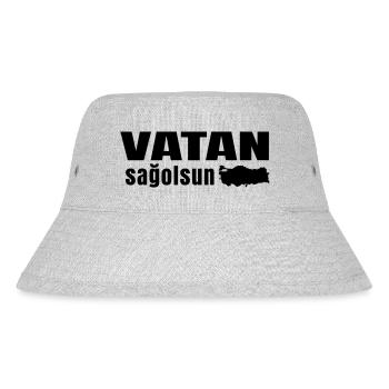 vatan sagolsun v1 - Stanley/Stella recycelter Bucket Hat - Grau meliert - Vorne