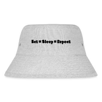 Eat Sleep Repeat - Stanley/Stella Recycled Bucket Hat - heather grey - Front