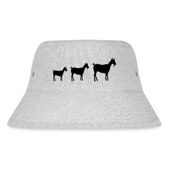 ziegen_bande - Stanley/Stella Recycled Bucket Hat - heather grey - Front