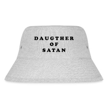 DAUGTHER OF SATAN - Stanley/Stella recycelter Bucket Hat - Grau meliert - Vorne