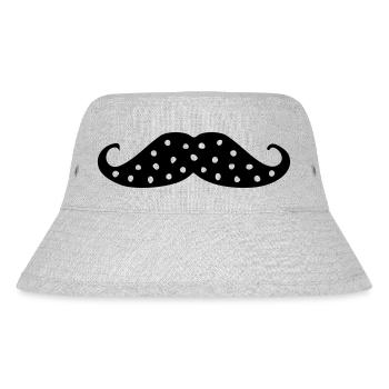 moustache à petit pois - Bob recyclé Stanley/Stella - gris chiné - Devant