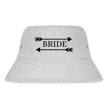 bride_crew_arrow2 - Stanley/Stella recycelter Bucket Hat - Grau meliert - Vorne