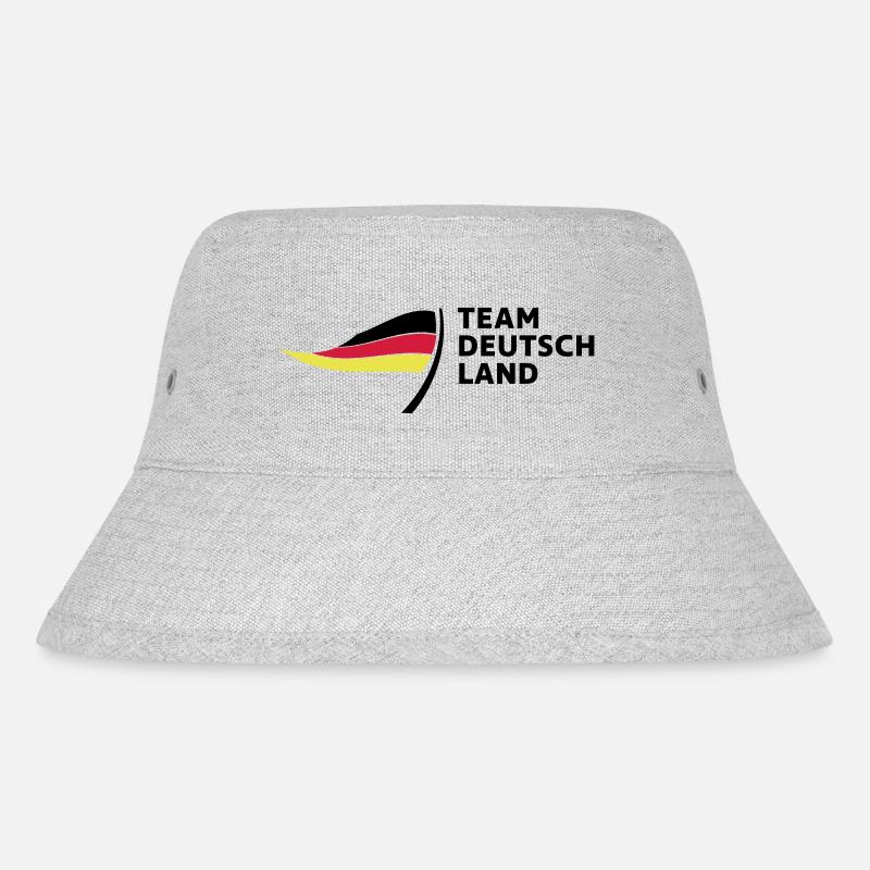 Team Deutschland - Stanley/Stella recycelter Bucket Hat - Grau meliert