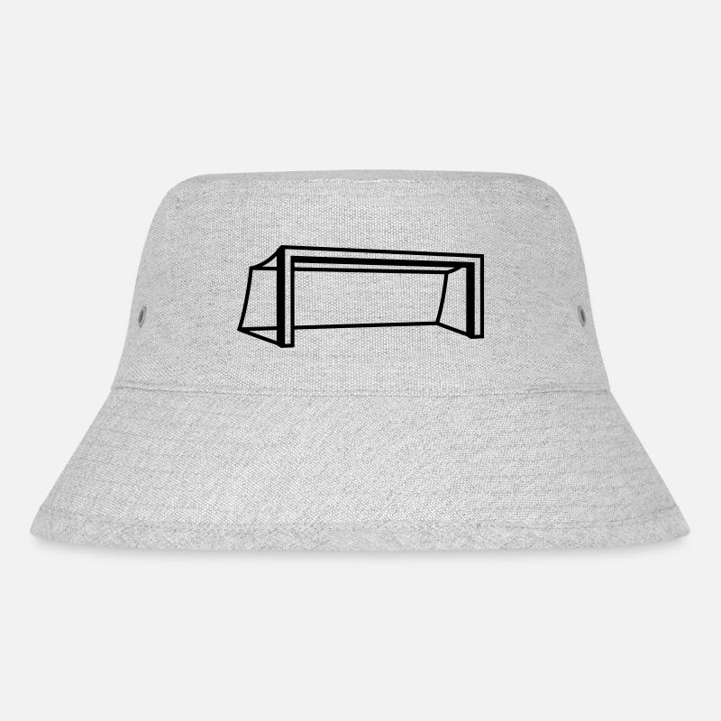 Soccer Goal Design - Stanley/Stella recycelter Bucket Hat - Grau meliert