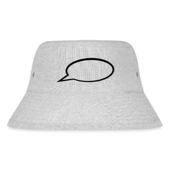 Sprechblase - Stanley/Stella recycelter Bucket Hat - Grau meliert - Vorne