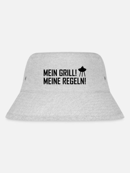 mein grill meine regeln - Stanley/Stella Recycled Bucket Hat - heather grey