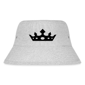 Süßes "Diadem" Design für sie - Stanley/Stella recycelter Bucket Hat - Grau meliert - Vorne