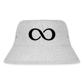 Symbol Unendlichkeit - Stanley/Stella recycelter Bucket Hat - Grau meliert - Vorne