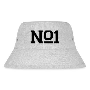number_1_f1 - Stanley/Stella recycelter Bucket Hat - Grau meliert - Vorne