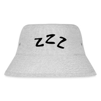 Sleeping ZZZ - Stanley/Stella recycelter Bucket Hat - Grau meliert - Vorne