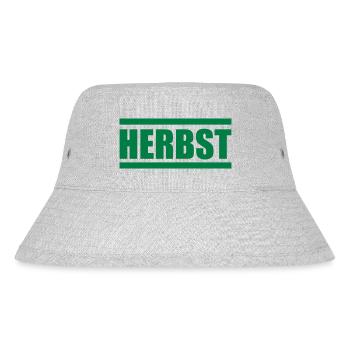 herbst - Stanley/Stella recycelter Bucket Hat - Grau meliert - Vorne