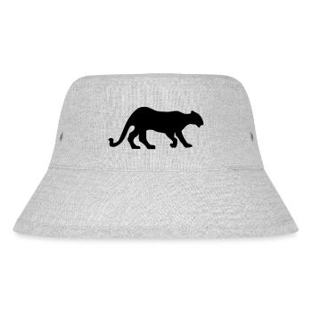 panther_schwarz_20 - Stanley/Stella Recycled Bucket Hat - heather grey - Front