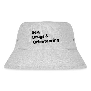 Orienteering / Orienteer / Orientierungslauf - Stanley/Stella recycelter Bucket Hat - Grau meliert - Vorne