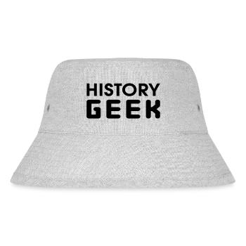 History Geek - Stanley/Stella Recycled Bucket Hat - heather grey - Front