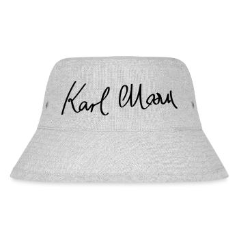 Unterschrift von Karl Marx - Stanley/Stella recycelter Bucket Hat - Grau meliert - Vorne