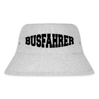 busfahrer - Stanley/Stella recycelter Bucket Hat - Grau meliert - Vorne