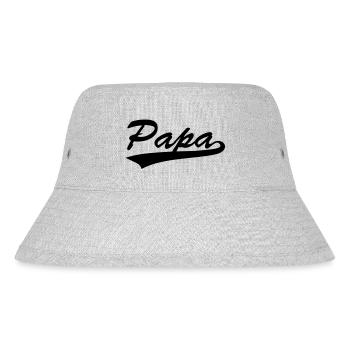 schwanger Schwangerschaft - Stanley/Stella recycelter Bucket Hat - Grau meliert - Vorne